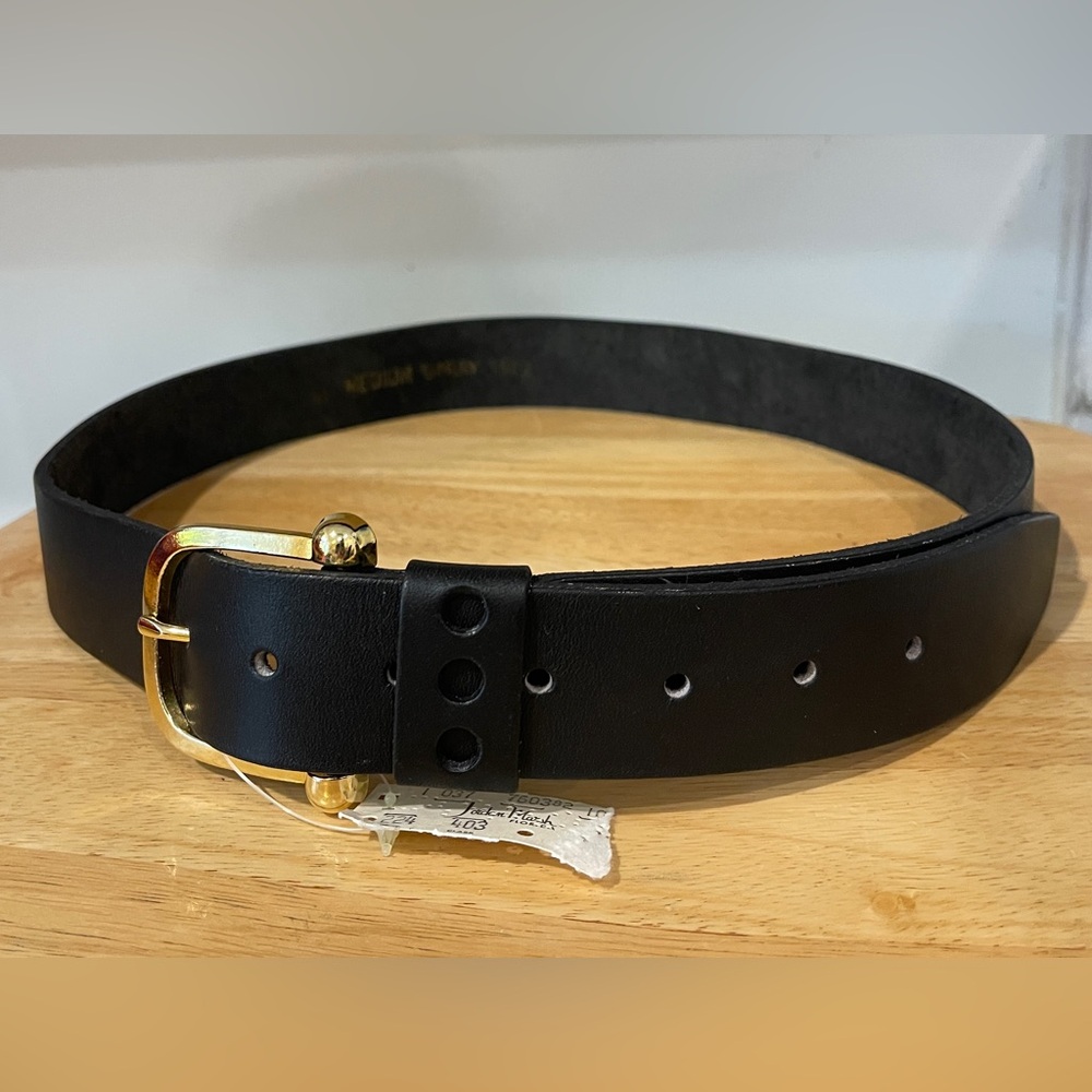 Vintage New Garay Black Belt   Med